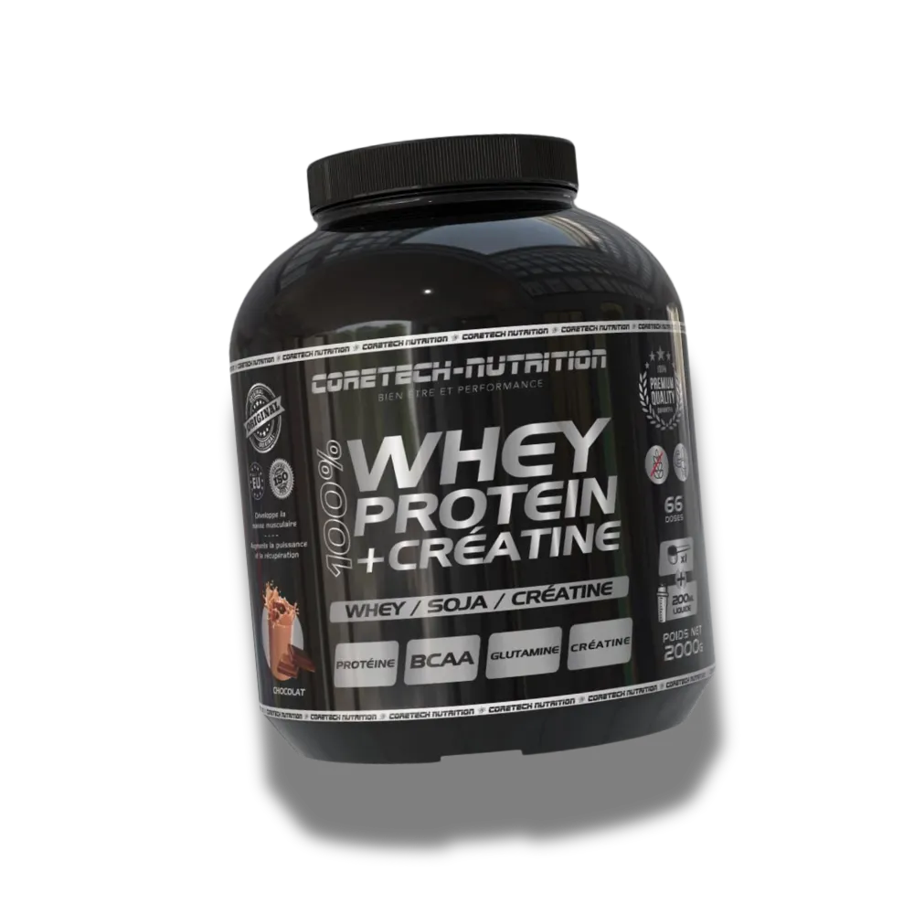 100% whey protein + créatine